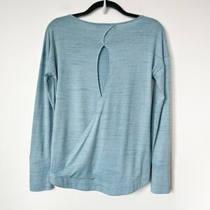 KUHL Intent Krossback Long Sleeve Shirt Womens Small Blue